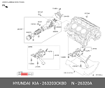 OX355D MAHLE / KNECHT Фильтр масляный элемент Hyundai Genesis 14-