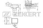 SE1031 ZEKKERT Датчик давления воздуха Hyundai Creta 16- Solaris IV 10- Kia Sportage III IV 10- Ceed 06- Rio II