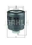 KC76 MAHLE / KNECHT Топливный фильтр