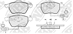 PN0188W NIBK Колодки тормозные дисковые (с датчиком износа) AUDI A4 (B5-B7), A6 (C5-C6), VW PASSAT (3B_) PN0188W