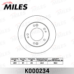 K000234 MILES Диск тормозной KIA SPORTAGE 2.0 94-03 передний