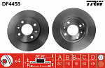DF4458 TRW Торм.диск пер.вент.[241x18] 4 отв.