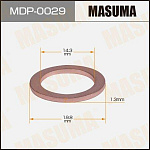 MDP0029 MASUMA Шайба (прокладка) для болта маслосливного MASUMA, SUZUKI 14.3x19.8x1.3 [уп.50]