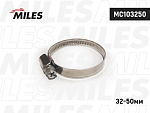 MC103250 MILES Хомут червячный 32-50/9 мм. (нержавеющая сталь) Комплект 10 шт. MC103250