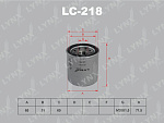 LC218 LYNXAUTO Фильтр масляный NISSAN Almera(N16) 1.5-1.8 00> / Almera Classic 1.6 06> / X-Trail 2.0-2.5 01>.