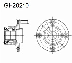 GH20210 GMB Ступица колеса