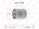 LC170 LYNXAUTO Фильтр масляный подходит для TOYOTA Auris 1.4-1.6 07>/Avensis 1.6-1.8 97>/Camry 1.8-2.2 >91/Carina E 1.6-2.0 92-97/Corolla 1.3-1.6 >02/Rav 4 2.0 94-00/1.8 01>/Yaris 1.0-1.5 99> LC-170
