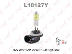 L18127Y LYNXAUTO Лампа галогеновая [H27 12V 27W PGJ13 (881) YELLOW]