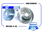 BRBD136 BRAVE Диск тормозной передний 51712-2C000 BR.BD.1.36 Hyundai Tucson06-,i30 09-, Kia Cee'd 06-,Cerato 09-