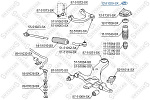 1251029SX STELLOX опора амортизатора переднего верхняя\ Hyundai Sonata EF 01-04, KIA Magentis 01>