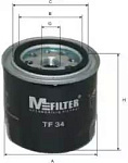 TF34 MFILTER Фильтр масляный