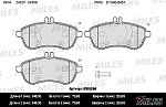 E100256 MILES Колодки тормозные передние (без датчика + болты) (Смесь Semi-Metallic) (MB W204/W212) (TRW GDB1736) E100256