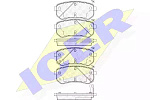 181710 ICER Комплект тормозных колодок, дисковый тормоз