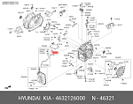 4632126000 HYUNDAI / KIA Фильтр масляный АКПП Hyundai Kia 4632126000