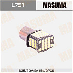 L751 MASUMA Лампы светодиодные LED BA15s 12V/21W SMD 1-2W одноконтактные (комплект 2шт)