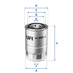2436800 UFI фильтр топливный