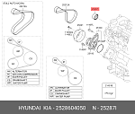 500486 CAFFARO Ролик генератора натяжной Kia Picanto 1.0  11-> (без натяжителя)
