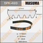 5PK493 MASUMA Ремень поликлиновой. Ремень ручейковый MASUMA 5PK-493