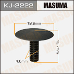 KJ2222 MASUMA Клипса автомобильная (автокрепеж) MASUMA 2222-KJ салонная черная (уп.50)