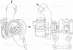 LAT1851 LUZAR Турбокомпрессор для а/м VW Golf (13-)/Polo (10-) 1.4T (CMBA, CXSA) (тип TD025 M2) (LAT 1851)