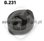 G231 AUTOPARTNER Подвес глушителя (резина)