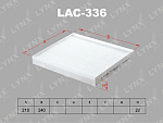 LAC336 LYNXAUTO Фильтр салонный