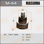 M44 MASUMA Болт слива масла. Mazda 14x1.5 с магнитом