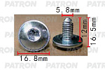 P371531 PATRON Винт металлический