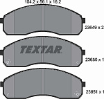 2364901 TEXTAR колодки тормозные дисковые
