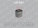 LC341 LYNXAUTO Фильтр масляный подходит для NISSAN Vanette 2.2 94-03/2.0T 03>, MITSUBISHI GTO 3.0-T 90-00/Pajero 3.0-3.5 90-05, ISUZU Aska 1.8-2.0 94-02 LC-341