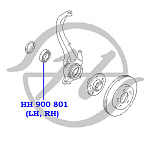 HH900801 HANSE Подшипник HH 900 801 ступицы передний (DAC45840041)