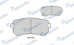 MBF015963 MANDO Комплект дисковых тормозных колодок
