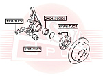 DAC42760039 ASVA Подшипник ступичный передний/задний