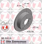 285351220 ZIMMERMANN Диск тормозной цена за 1 шт