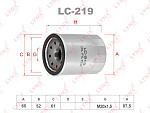 LC219 LYNXAUTO Фильтр масляный подходит для NISSAN Cedric 2.5-3.0 97-99/2.5D-3.0TD 99-04/Terrano 3.3 95-00 LC-219
