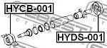 HYCB001 FEBEST Подшипник опоры карданного вала HYUNDAI SANTA FE 2000- HYCB-001