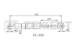 GF2518 ZEKKERT Пружина газовая багажника Kia Picanto 04-.