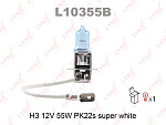 L10355B LYNXAUTO L10355B H3 12V 55W PK22S SUPER WHITE Лампа LYNXauto