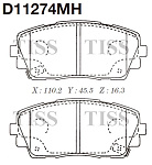 D11274MH KASHIYAMA Колодки тормозные дисковые | перед |