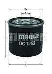 OC1253 MAHLE / KNECHT Фильтр масляный