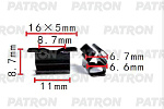 P371611 PATRON Скоба металлическая Audi,Seat,Skoda,Volkswagen применяемость: клипса крепления накладки порога, обшивки