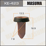 KE423 MASUMA Клипса автомобильная (автокрепеж) MASUMA 423-KE (уп.50)