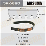 5PK890 MASUMA Ремень поликлиновый 5PK890