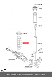 1AP1150072 1AAAPARTS Проставки увеличения клиренса задние 30 мм для VW Touareg 2003-2010
