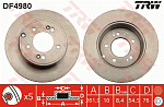 DF4980 TRW Торм.диск зад. [284x10] 5 отв.