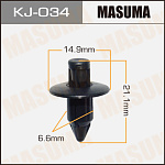 KJ034 MASUMA клипса!\ Hyundai Accent 06-10