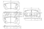BS3020 ZEKKERT Колодки торм. диск. задн. Hyundai Tucson III 15-, Kia Sportage VII 15-.