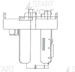 VSFF0803 STARTVOLT Фильтр топл. тонк. очистки для а/м Hyundai Tucson (04-)/KIA Sportage II (04-) 2.0i/2.7i (VS-FF 0803).