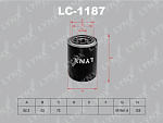 LC1187 LYNXAUTO Фильтр масляный подходит для HYUNDAI H-1/Starex 08>/Terracan 01>, KIA Pregio 97>/ Sorento 02-09 LC-1187