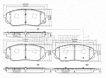 BBP2561 BORG & BECK Колодки тормозные дисковые передние комплект